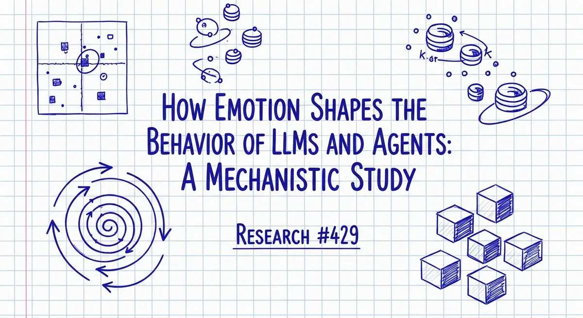 כיצד רגש מעצב את ההתנהגות של מודלי שפה גדולים (LLMs) וסוכנים: מחקר מכניסטי